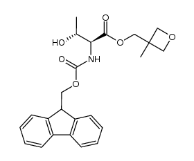 (2S,3R)-(3-methyloxetan-3-yl)methyl 2-((((9H-fluoren-9-yl)methoxy)carbonyl)amino)-3-hydroxybutanoate结构式