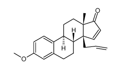 14β-Allyl-3-methoxy-14β-estra-1,3,5(10),15-tetraen-17-one结构式