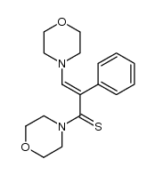 1,3-bis(4-morpholino)-2-phenylpropene-3-thione结构式