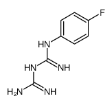 N-(4-FLUOROPHENYL)IMIDODICARBONIMIDIC DIAMIDE HYDROCHLORIDE Structure