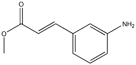 methyl (E)-3-(3-aminophenyl)acrylate structure