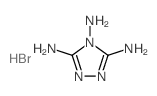 4H-1,2,4-Triazole-3,4,5-triamine,hydrobromide (1:1)结构式