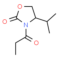 4-isopropyl-3-propionyl-2-oxazolidinone结构式