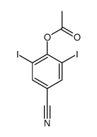 alpha-cyano-4-hydroxy-3,5-diiodobenzyl acetate Structure