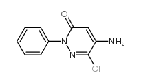 3(2H)-Pyridazinone,5-amino-6-chloro-2-phenyl-结构式