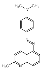 5-((p-(DIMETHYLAMINO)PHENYL)AZO)-QUINALDINE结构式