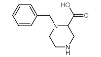 1-benzylpiperazine-2-carboxylic acid structure