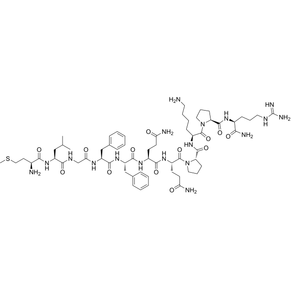 MLGFFQQPKPR-NH2结构式