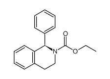 (R)-1-苯基-1,2,3,4-四氢异喹啉-2-甲酸乙酯结构式