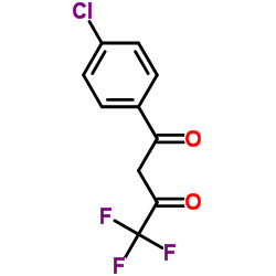 1-(4-氯苯基)-4,4,4-三氟-1,3-丁二酮结构式