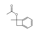 1-Acetoxy-1-methyl-1,2-dihydro-benzocyclobuten Structure