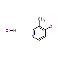 4-氯-3-甲基吡啶盐酸盐结构式