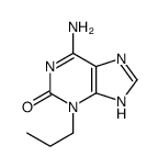 6-amino-3-propyl-7H-purin-2-one结构式