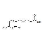 5-(4-氯-2-氟苯基)戊酸结构式