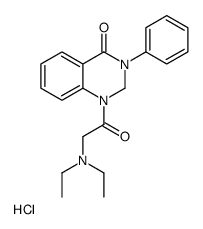 1-[2-(diethylamino)acetyl]-3-phenyl-2H-quinazolin-4-one,hydrochloride Structure