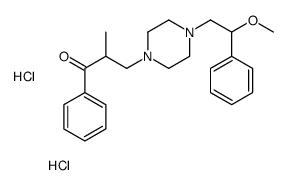 3-[4-(2-methoxy-2-phenylethyl)piperazin-1-yl]-2-methyl-1-phenylpropan-1-one,dihydrochloride Structure