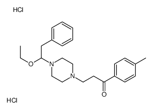 3-[4-(1-ethoxy-2-phenylethyl)piperazin-1-yl]-1-(4-methylphenyl)propan-1-one,dihydrochloride结构式