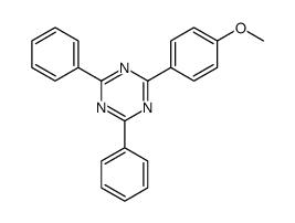 2-(4-methoxyphenyl)-4,6-diphenyl-1,3,5-triazine结构式