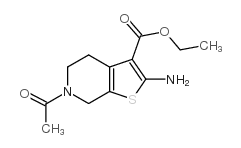 6-ACETYL-2-AMINO-4,5,6,7-TETRAHYDRO-THIENO[2,3-C]PYRIDINE-3-CARBOXYLIC ACID ETHYL ESTER Structure