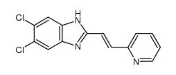 (E)-5,6-dichloro-2-(2-(pyridin-2-yl)vinyl)-1H-benzo[d]imidazole Structure