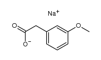 sodium 3-methoxyphenylacetate Structure