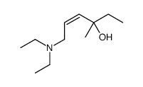 6-(diethylamino)-3-methylhex-4-en-3-ol结构式