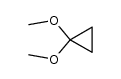 1,1-dimethoxycyclopropane Structure