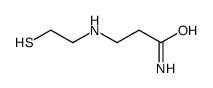 3-(2-sulfanylethylamino)propanamide结构式