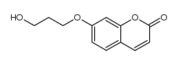 7-(3-hydroxypropoxy)-2H-1-benzopyran-2-one Structure