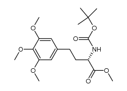 (2S)-methyl-[2-tert-butoxycarbonylamino-4-(3,4,5-trimethoxyphenyl)]butanoate Structure