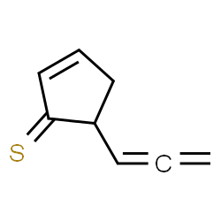 2-Cyclopentene-1-thione, 5-(1,2-propadienyl)- (9CI) structure