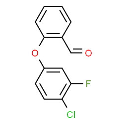 2-(4-CHLORO-3-FLUOROPHENOXY)BENZENECARBALDEHYDE结构式