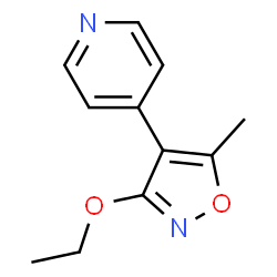 Pyridine, 4-(3-ethoxy-5-methyl-4-isoxazolyl)- (9CI) Structure