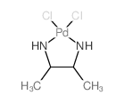 3-azanidylbutan-2-ylazanide; dichloropalladium结构式