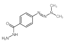 Benzoicacid, 4-(3,3-dimethyl-1-triazen-1-yl)-, hydrazide结构式