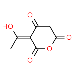 2H-Pyran-2,4,6(3H,5H)-trione, 3-(1-hydroxyethylidene)-, (3E)- (9CI)结构式