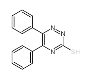 5,6-二苯基-1,2,4-三嗪-3-硫醇结构式