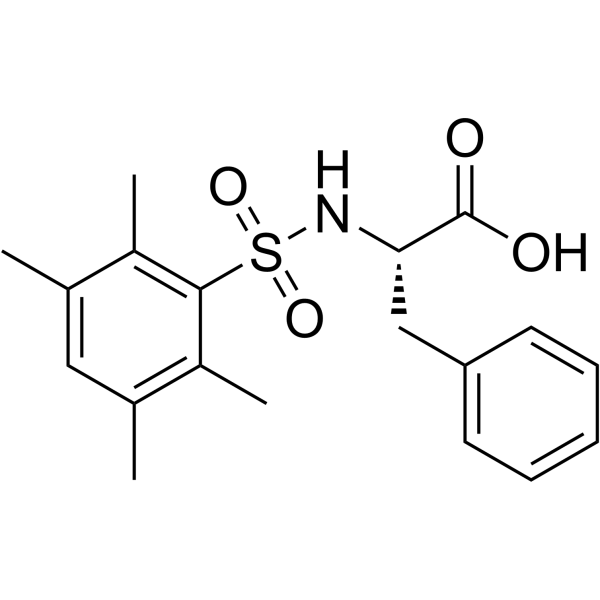 ((2,3,5,6-Tetramethylphenyl)sulfonyl)phenylalanine结构式