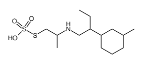 2-((2-(3-Methylcyclohexyl)butyl)amino)propanethiol, hydrogen sulfate ( ester) Structure