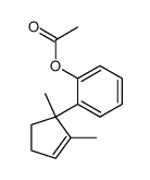 2-(1,2-Dimethyl-2-cyclopenten-1-yl)phenol acetate结构式