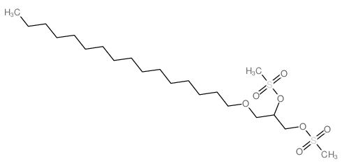 1,2-Propanediol,3-(hexadecyloxy)-, 1,2-dimethanesulfonate structure