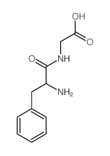 2-[(2-amino-3-phenyl-propanoyl)amino]acetic acid结构式