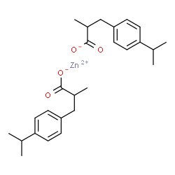 Benzenepropanoic acid,-alpha--methyl-4-(1-methylethyl)-, zinc salt (9CI)结构式