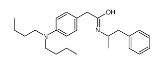 2-[p-(Dibutylamino)phenyl]-N-(α-methylphenethyl)acetamide结构式