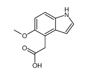 (5-methoxy-indol-4-yl)-acetic acid Structure