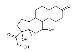 11-Beta,17-alpha,21-三羟基-5-alpha-孕烯-3,20-二酮结构式