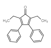 2,5-二乙基-3,4-二苯基环戊二酮结构式