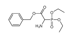 benzyl 2-amino-2-diethoxyphosphorylacetate结构式