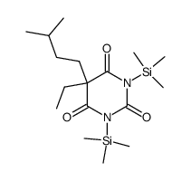 5-Ethyl-5-(3-methylbutyl)-1,3-bis(trimethylsilyl)-2,4,6(1H,3H,5H)-pyrimidinetrione结构式