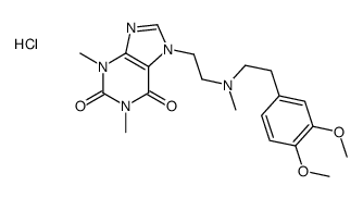 7-[2-[2-(3,4-dimethoxyphenyl)ethyl-methylamino]ethyl]-1,3-dimethylpurine-2,6-dione,hydrochloride Structure